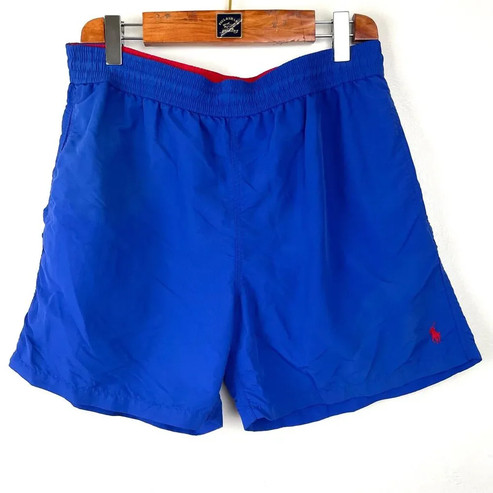 Polo Ralph Lauren Swim Trunks Lined Shorts Blue Men's Size XLarge Resort Summer